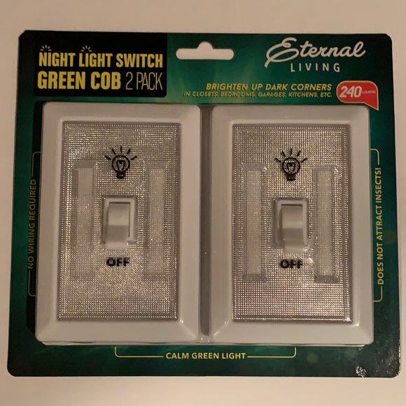 Night Light Switch - Green Cob - 2 Pack - Picture 1 of 1